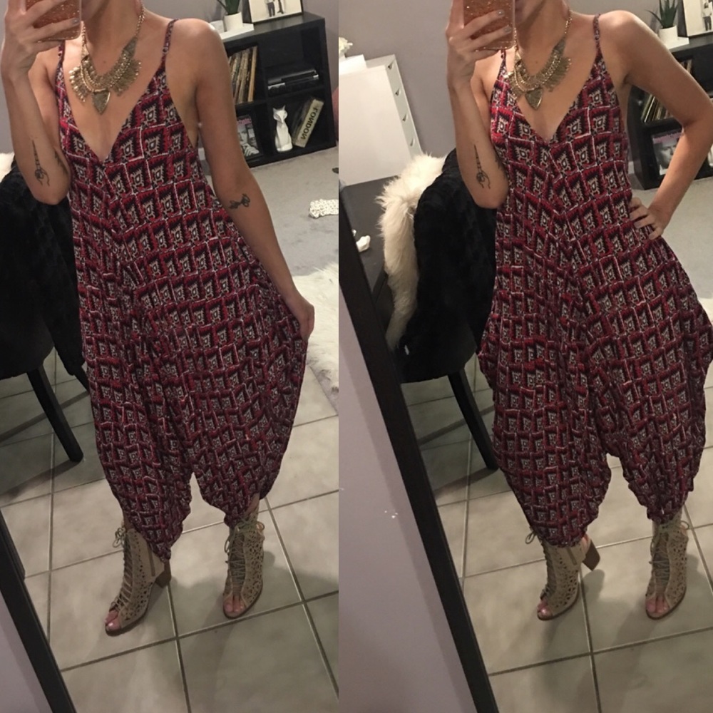Forever 21 Drop-Crotch Jumpsuit